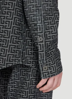 Jacquard Monogram Denim Shirt