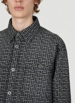 Jacquard Monogram Denim Shirt