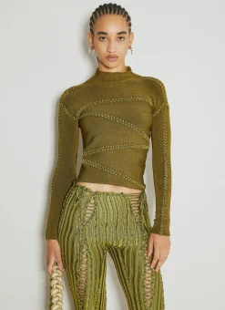 Jigsaw High Neck Knit Top