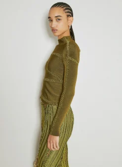 Jigsaw High Neck Knit Top