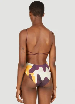 Joan Print Fine Strap Swimsuit