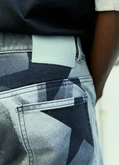 Kiss Print Denim Jeans