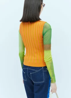 Knit Bubble Cut-Out Vest