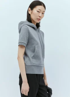 Knit Four Bar Hooded Sweatshirt