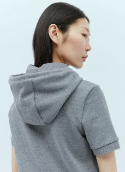 Knit Four Bar Hooded Sweatshirt