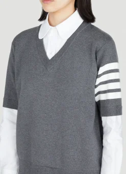 Knit Jumper-Dress With Built-In Shirt