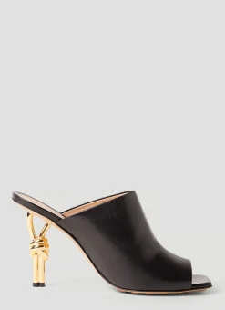 Knot High Heel Mules