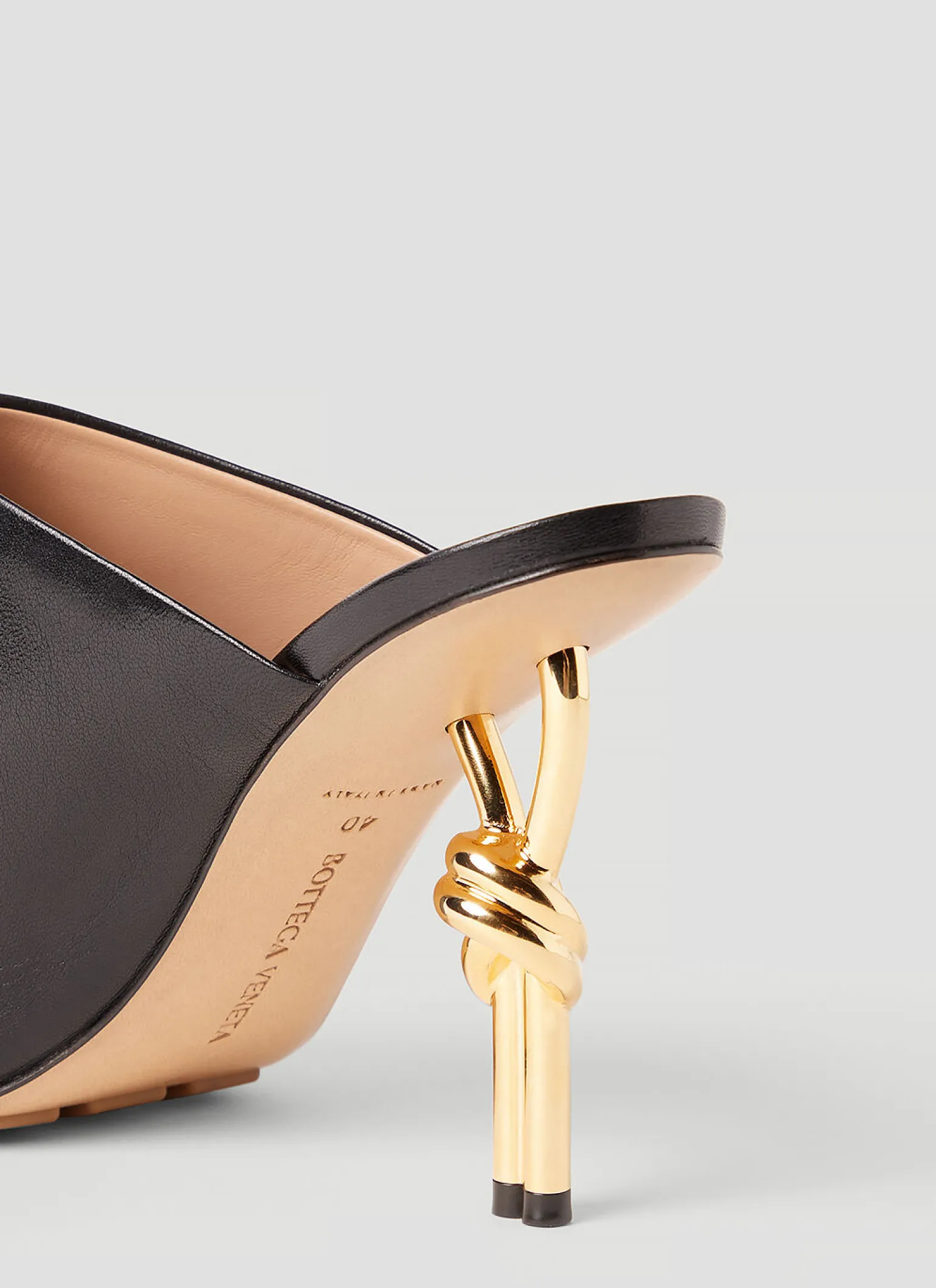 Knot High Heel Mules