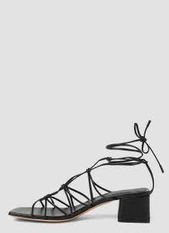 Knot Strap Heeled Sandals