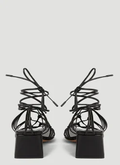 Knot Strap Heeled Sandals