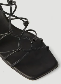 Knot Strap Heeled Sandals