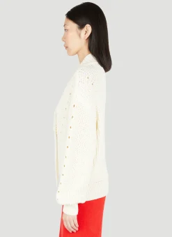Lace-Up Knit Sweater