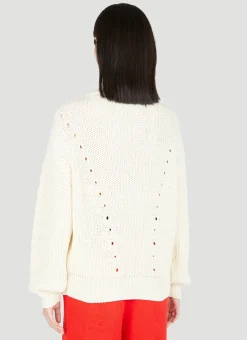 Lace-Up Knit Sweater