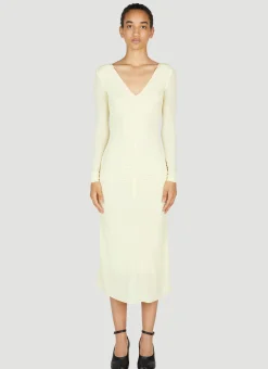 Laly Ruched Semi-Sheer Dress