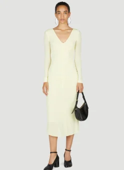 Laly Ruched Semi-Sheer Dress