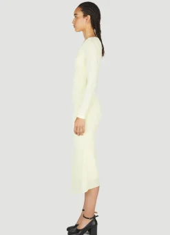 Laly Ruched Semi-Sheer Dress