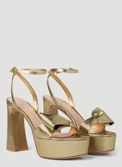 Lame Platform Sandals