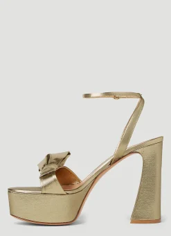 Lame Platform Sandals