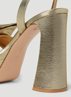 Lame Platform Sandals