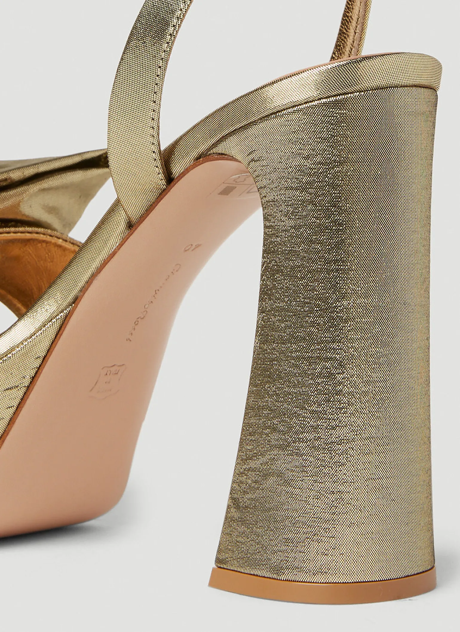 Lame Platform Sandals