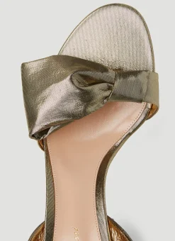Lame Platform Sandals