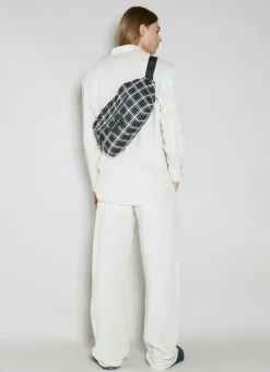 Large Check Belt Bag