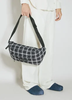 Large Check Belt Bag