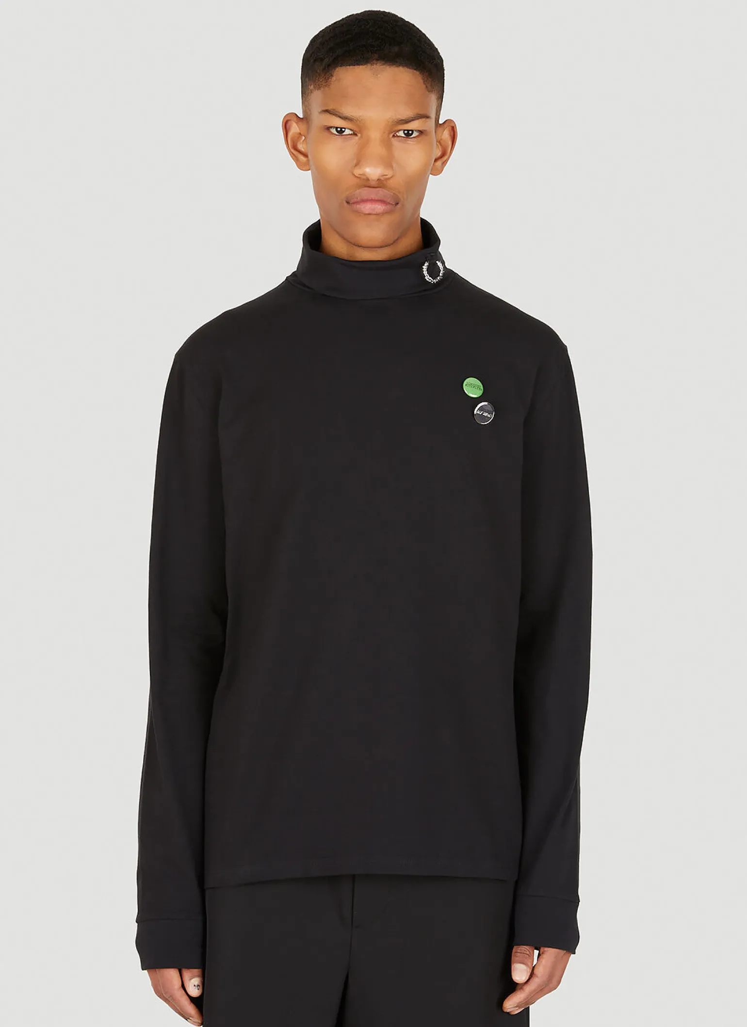 Laurel Wreath Roll Neck Top
