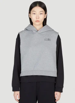 Layered Hooded Sweatshirt