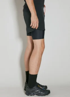 Layered Pocketed Trail Shorts