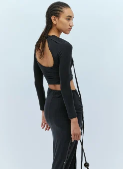 Le Haut Peplo Crop Top