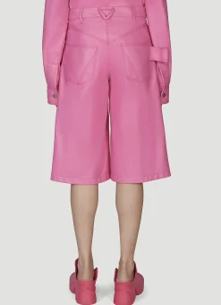 Leather Bermuda Shorts