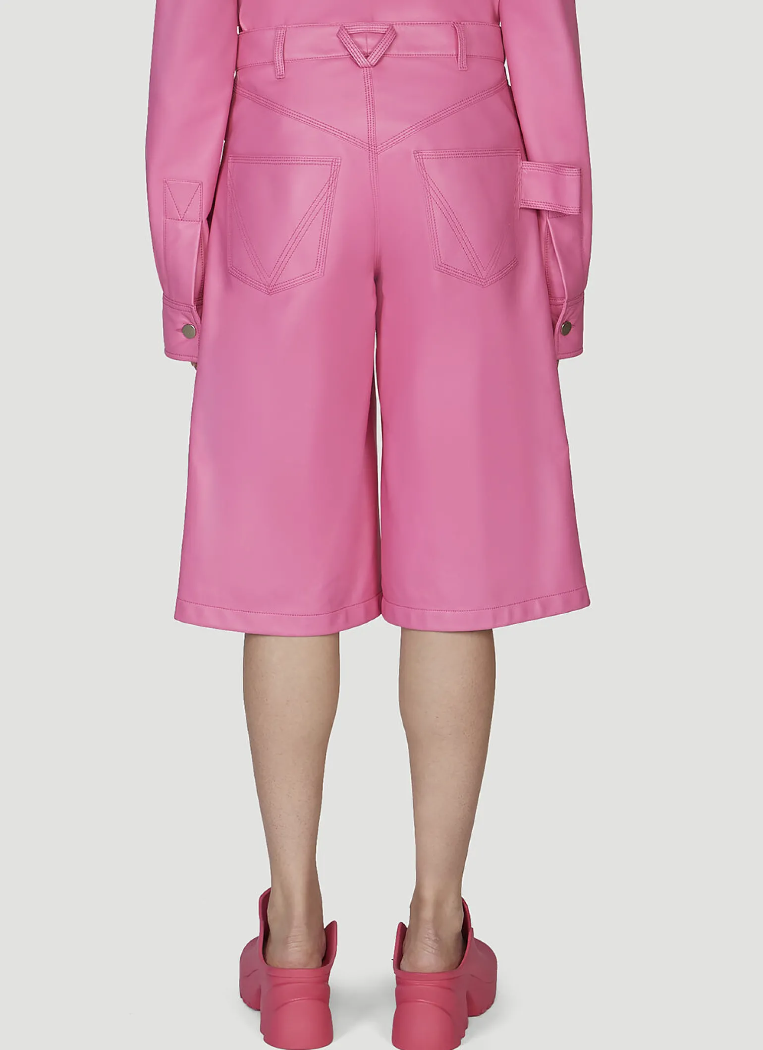 Leather Bermuda Shorts
