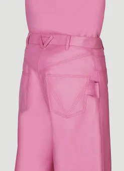 Leather Bermuda Shorts