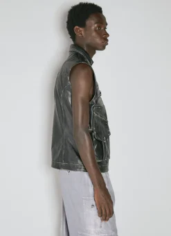 Leather Biker Vest