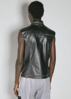 Leather Biker Vest