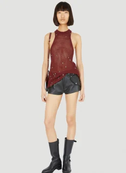 Leather Mini Shorts