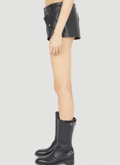 Leather Mini Shorts