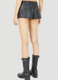 Leather Mini Shorts