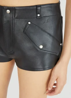 Leather Mini Shorts