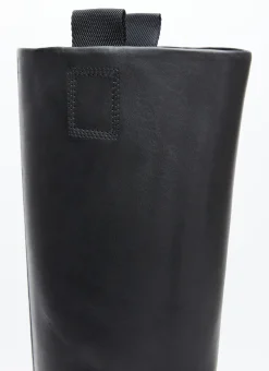 Leather Saddle Tall Boots