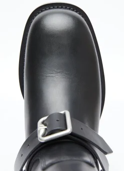 Leather Saddle Tall Boots