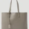 Leather Shopping Tote Bag