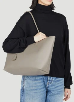 Leather Shopping Tote Bag