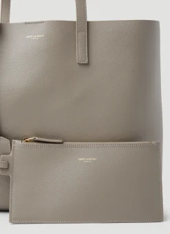 Leather Shopping Tote Bag