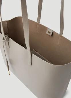 Leather Shopping Tote Bag