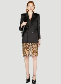 Leopard Print Midi Skirt