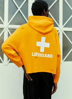 Lifeguard Distressed Hooded Sweatshirt