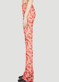 Lips Mesh Leggings