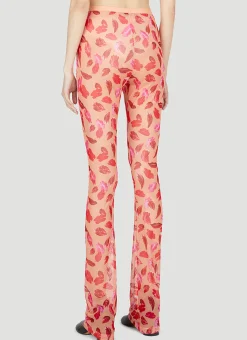 Lips Mesh Leggings